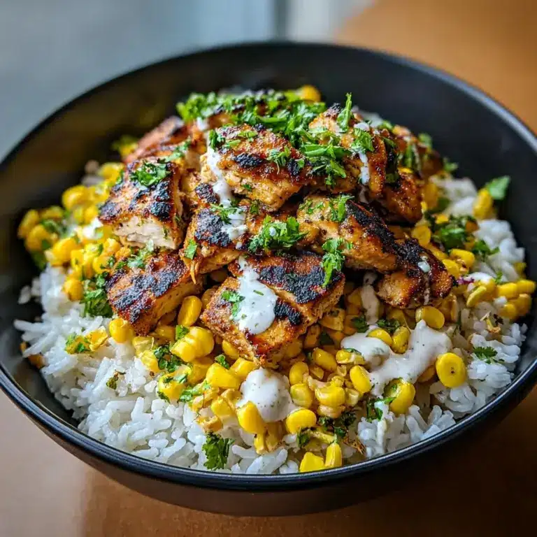 Street Corn Chicken Rice Bowls Recipe