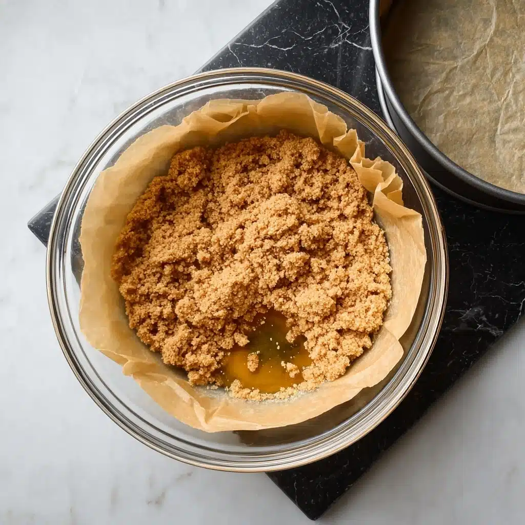Apple Crisp Cheesecake Recipe - Recipe Image