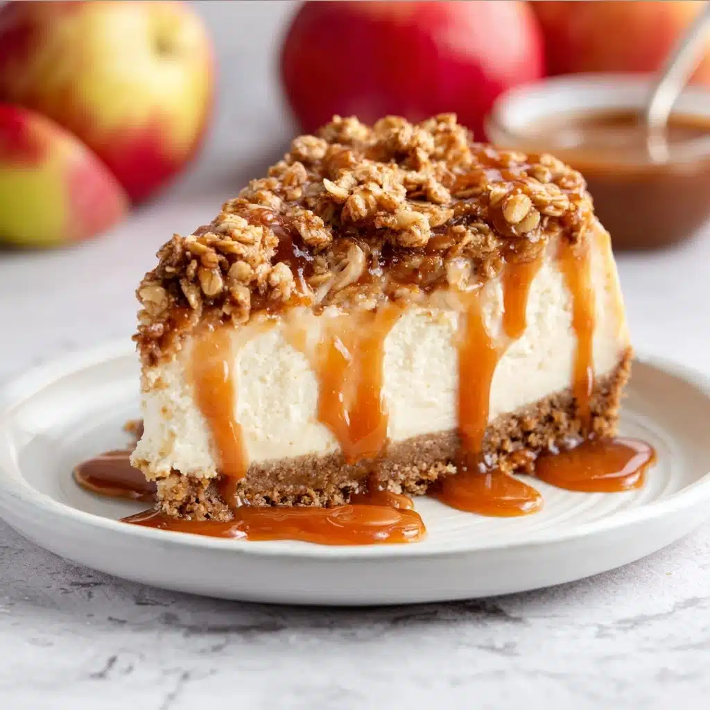 Apple Crisp Cheesecake Recipe - Recipe Image