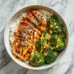 Healthy Sticky Chicken Bowls Recipe! Recipe