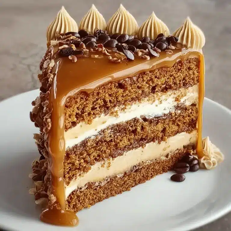 Gooey Coffee Caramel Cake Recipe