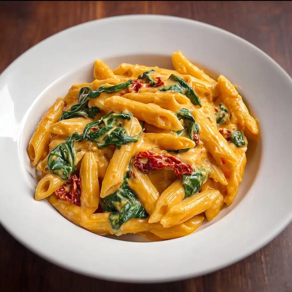 One-Pot Spinach Tomato Pasta Recipe - Recipe Image