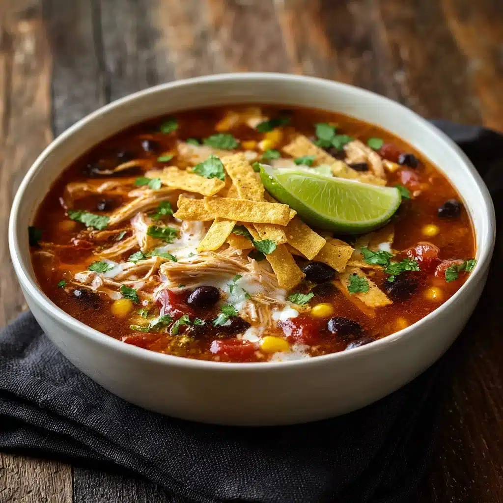 Crockpot Chicken Tortilla Soup Recipe