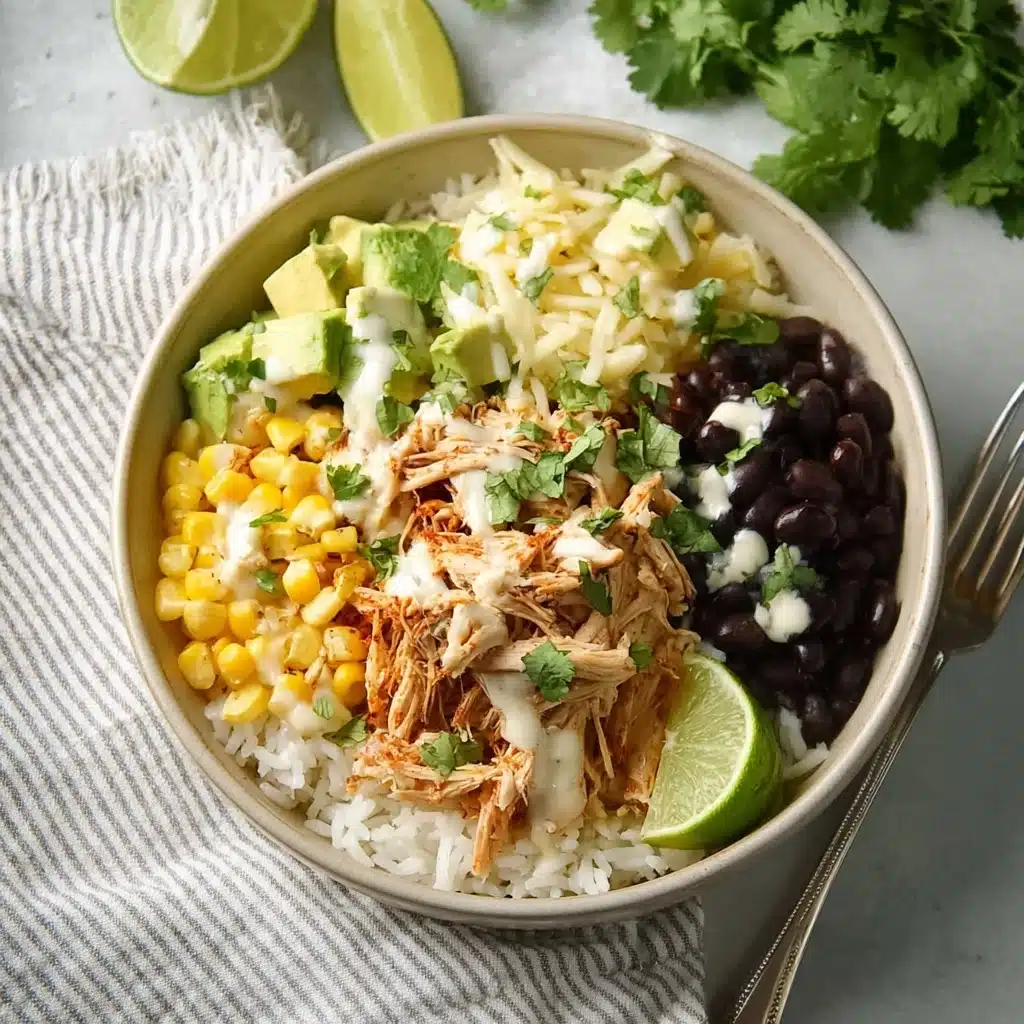 Slow Cooker Chicken Burrito Bowl Recipe - Recipe Image