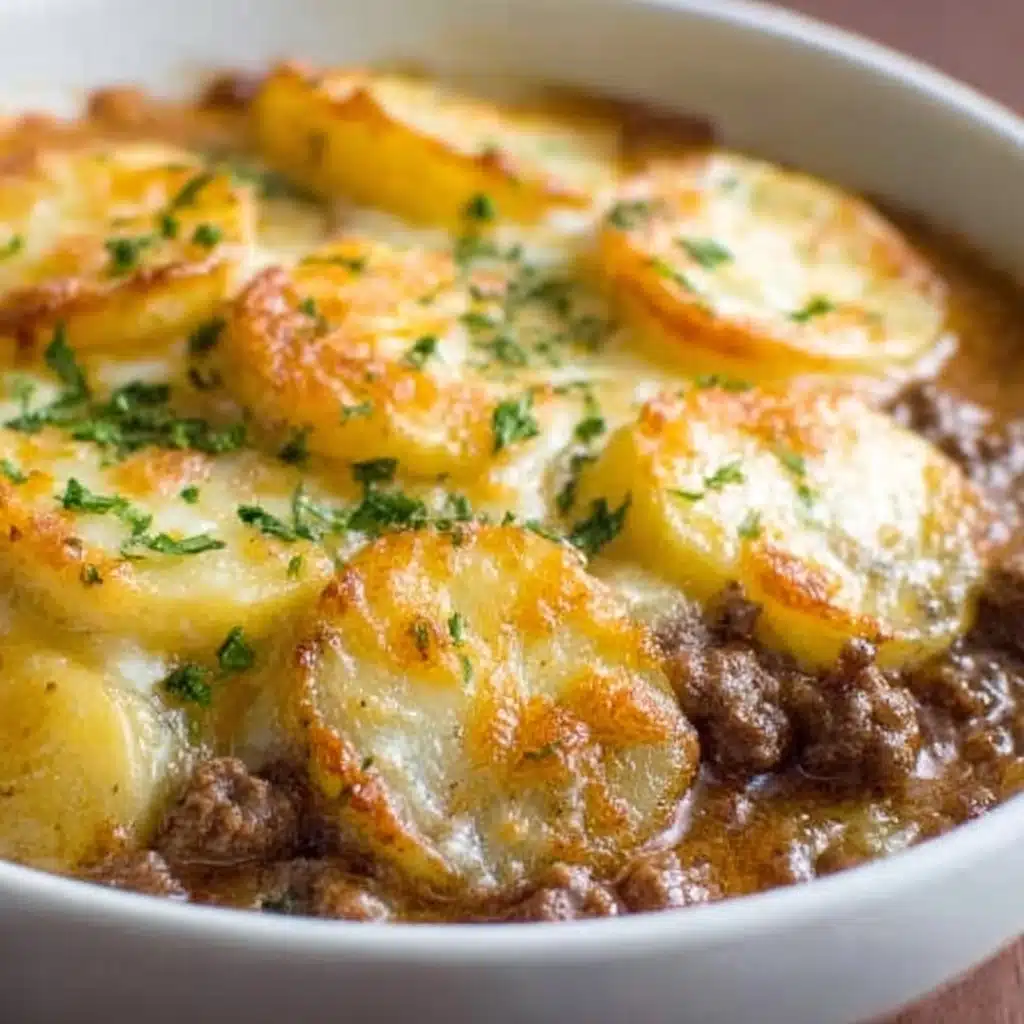 Crockpot Hamburger Potato Casserole Recipe - Recipe Image