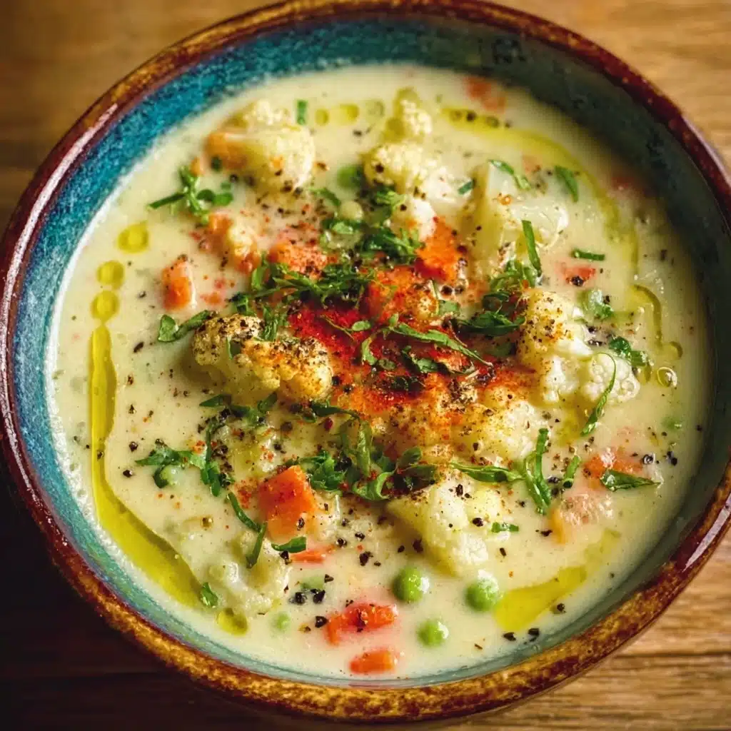 Mediterranean-Style Cauliflower Soup Recipe