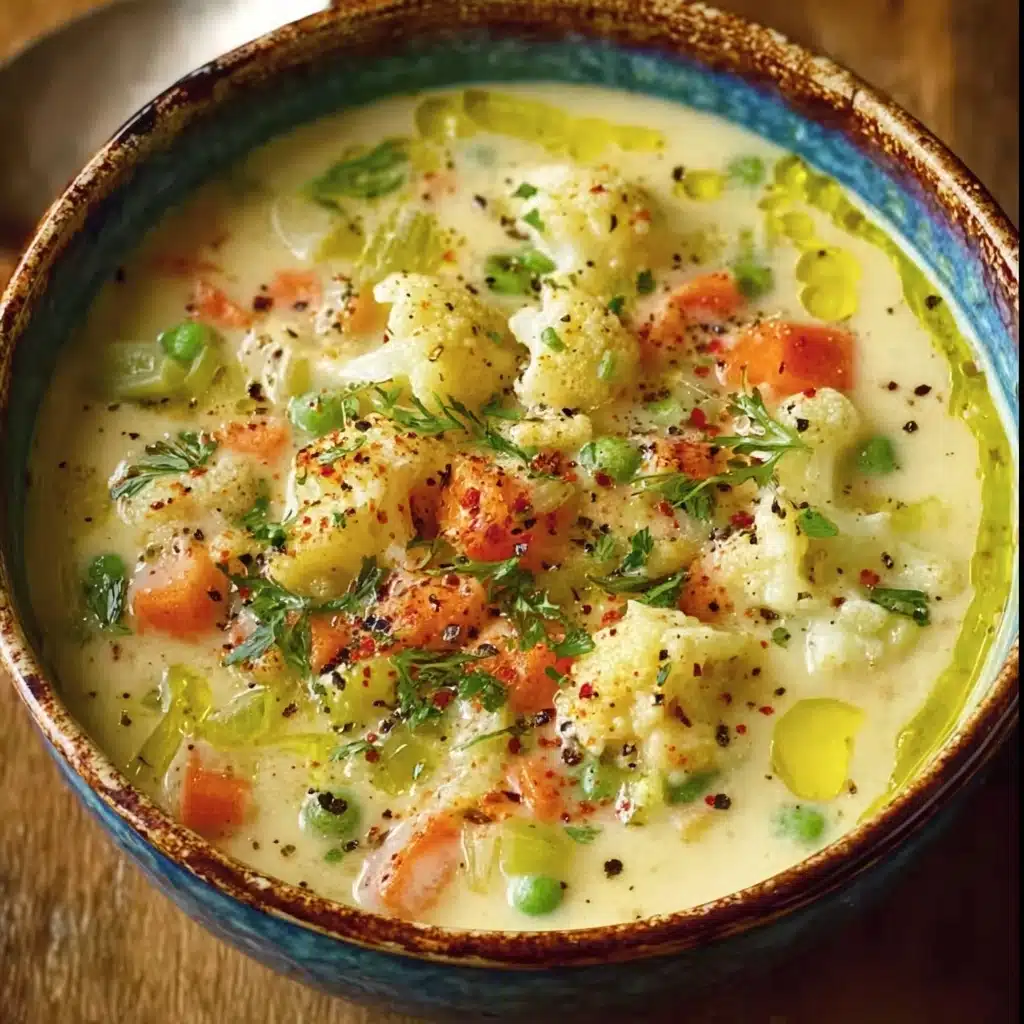 Mediterranean-Style Cauliflower Soup Recipe - Recipe Image