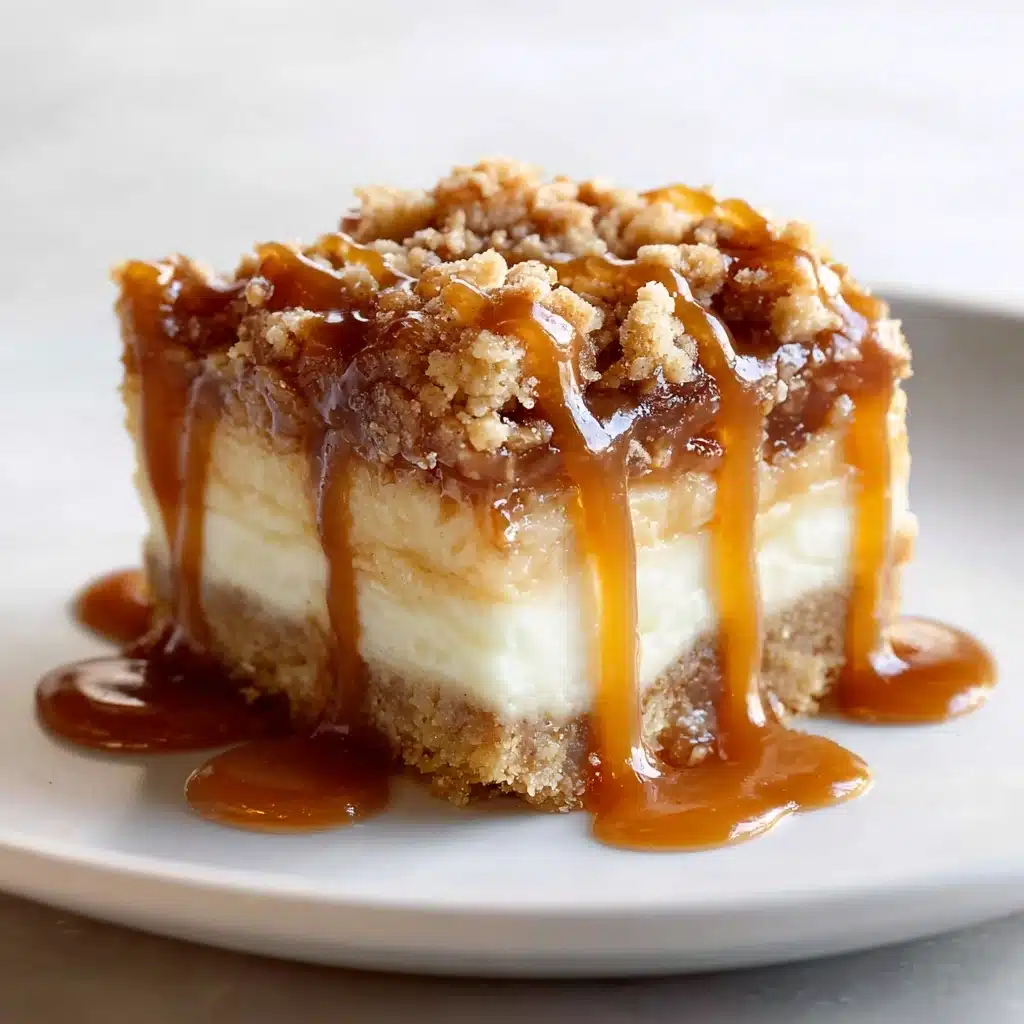 Caramel Apple Cheesecake Bars Recipe - Recipe Image