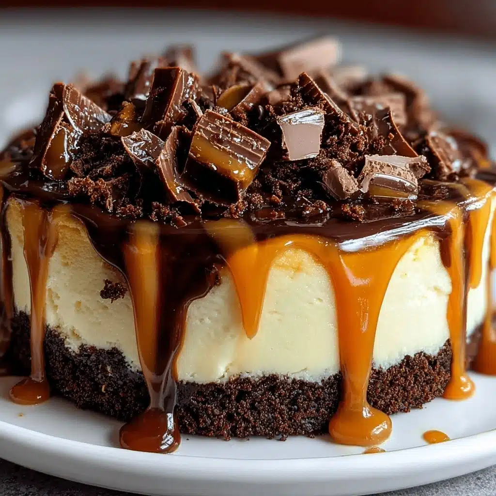 Caramel Brownie Cheesecake Recipe - Recipe Image