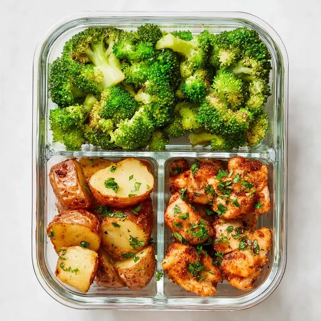 Baked Garlic Parmesan Chicken and Potatoes Recipe