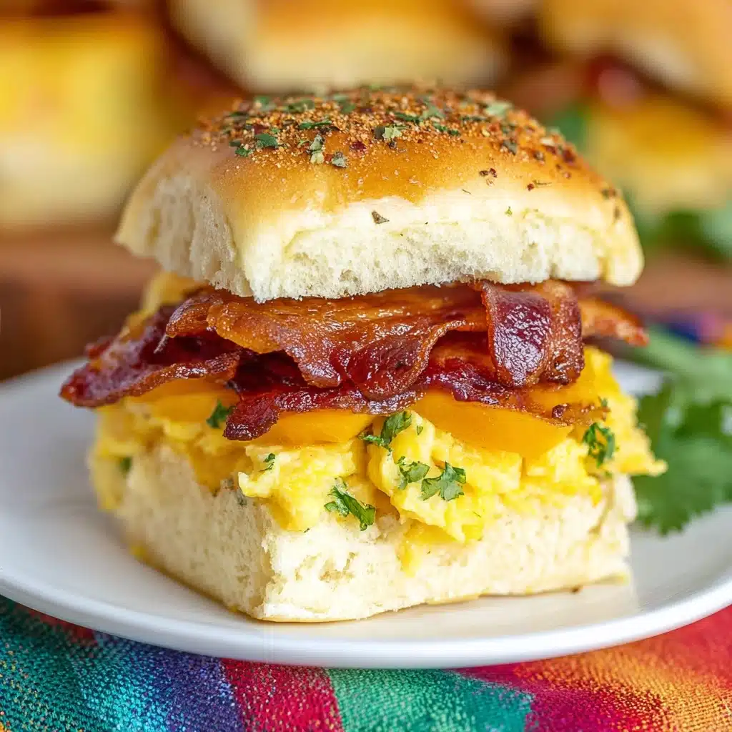 Crack Breakfast Sliders (Bacon Egg & Cheese) Recipe - Recipe Image