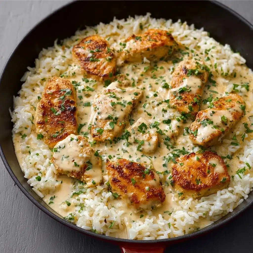 Creamy Herb Chicken & Basmati Rice Recipe - Recipe Image
