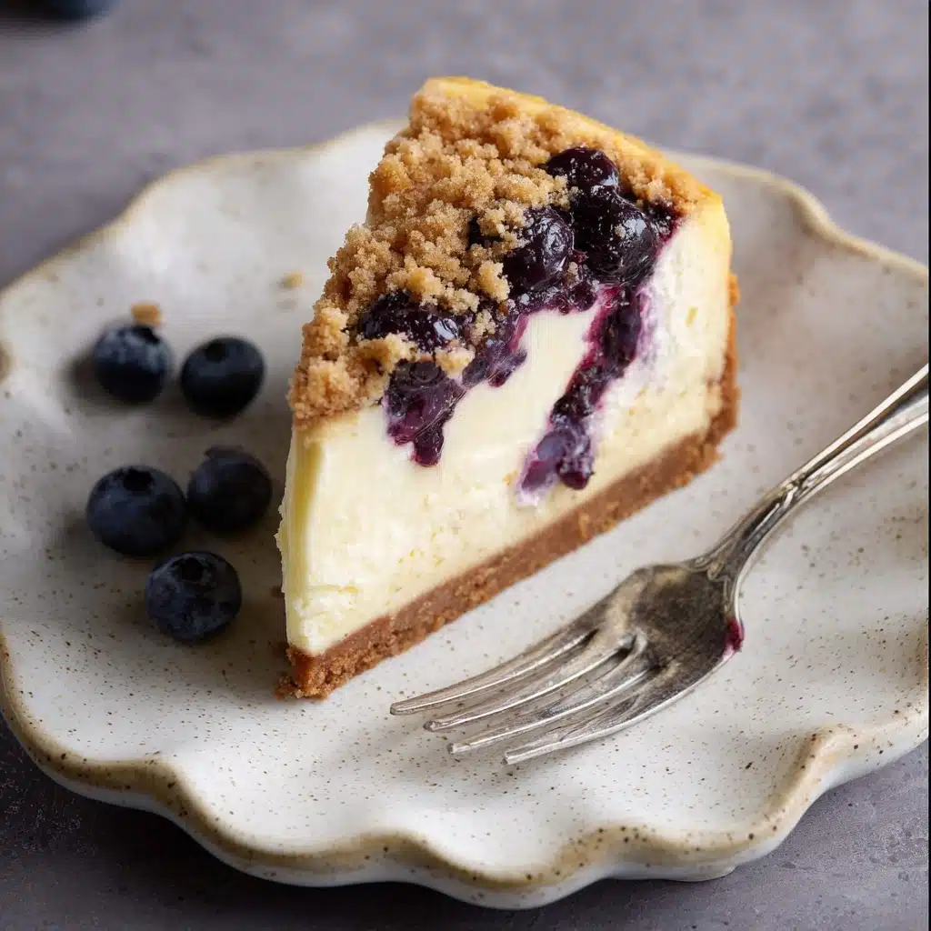 Blueberry Crumble Cheesecake Recipe - Recipe Image