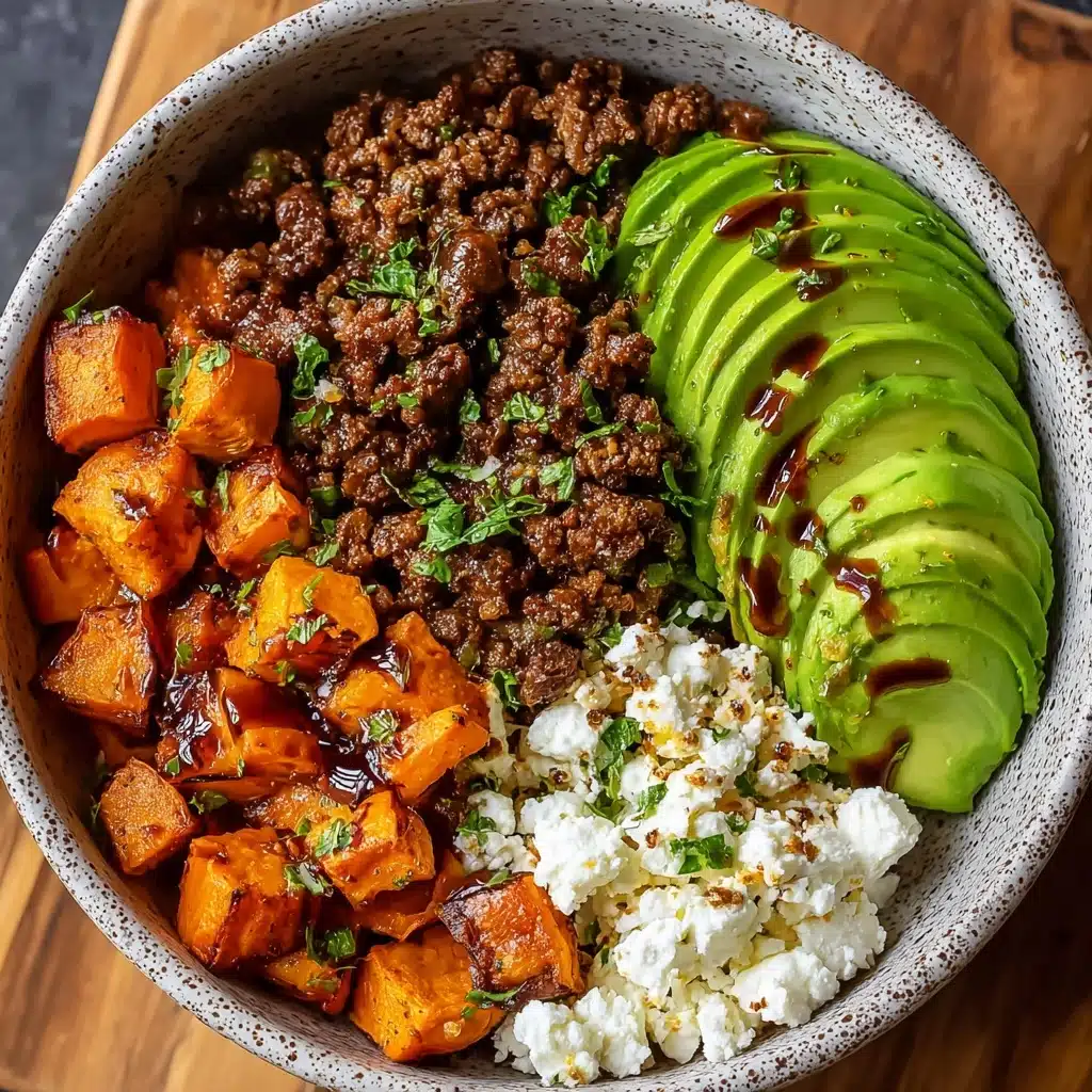 Ground Beef Hot Honey Bowl Recipe - Recipe Image