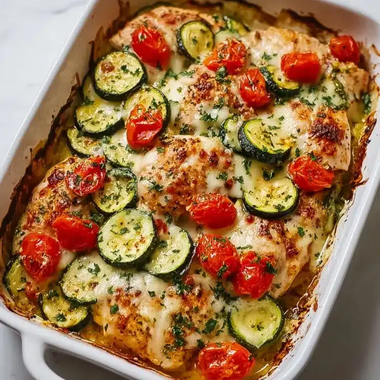 Mediterranean Chicken Zucchini Bake Recipe