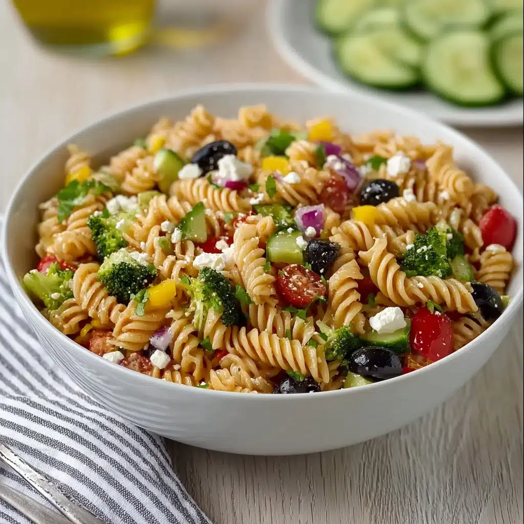 Creamy High Protein Pasta Salad Recipe - Recipe Image
