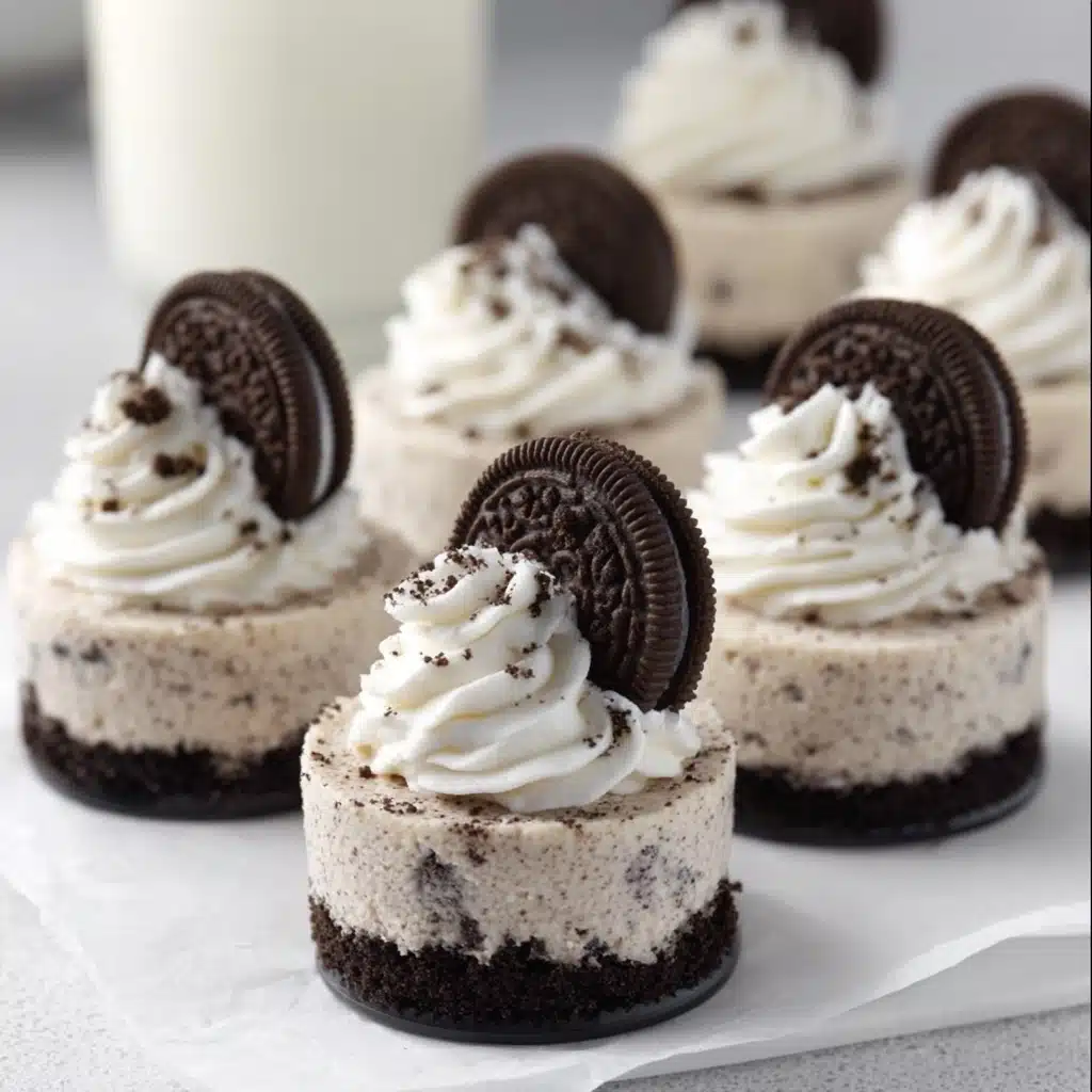 Mini Oreo Cheesecakes Recipe - Recipe Image