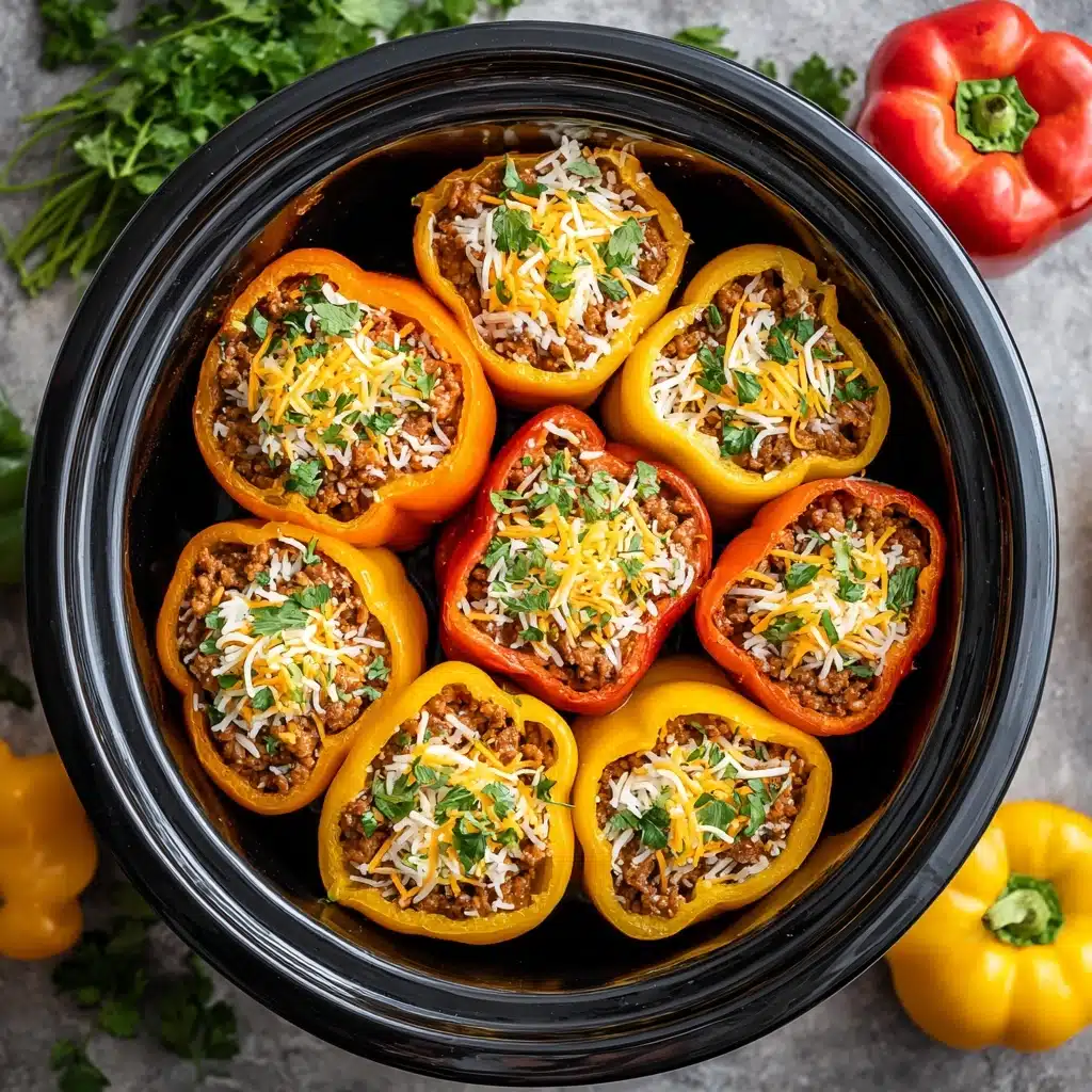 Slow Cooker Stuffed Bell Peppers Recipe - Recipe Image