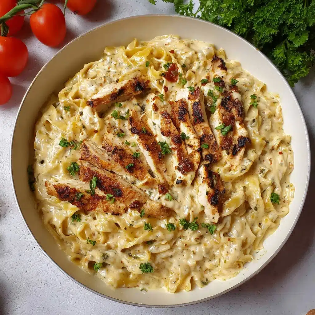 Chicken Garlic Parmesan Pasta Recipe - Recipe Image