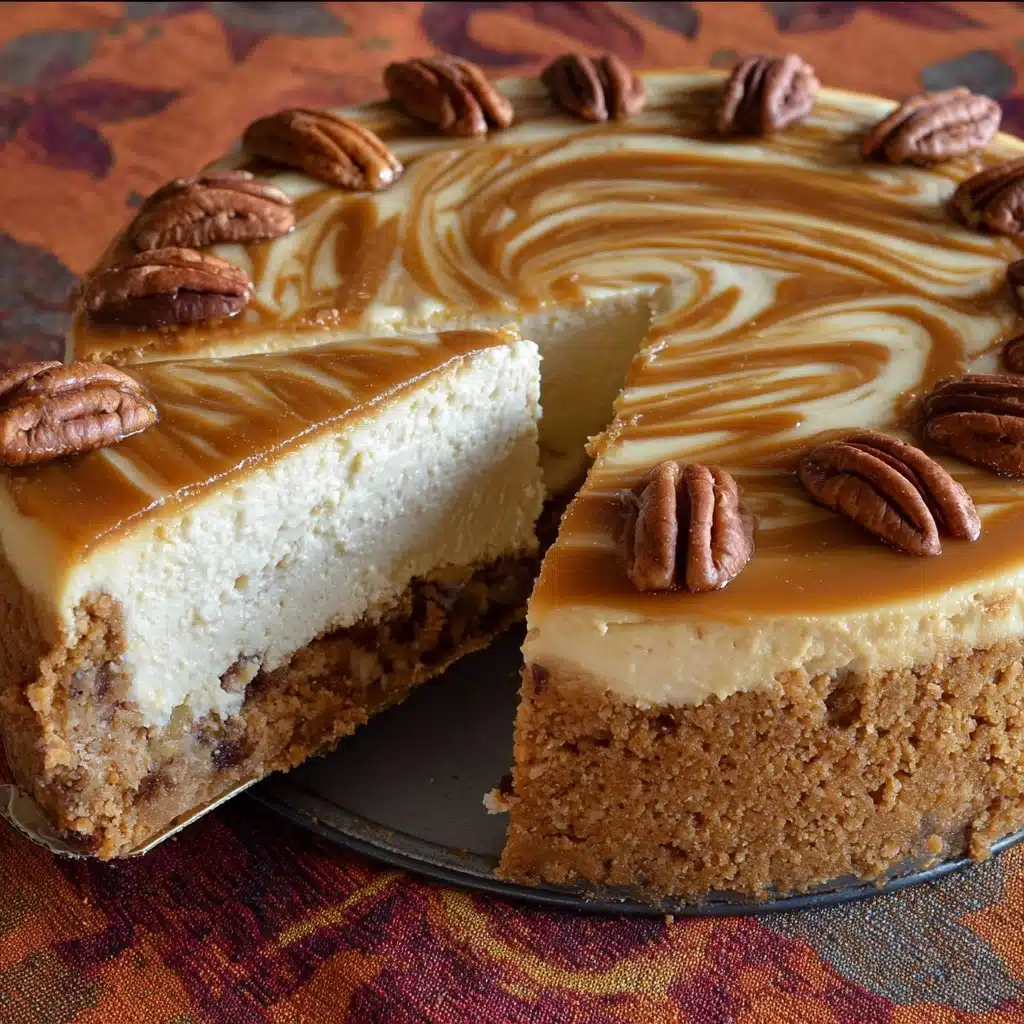 Pecan Pie Pumpkin Cheesecake Recipe - Recipe Image