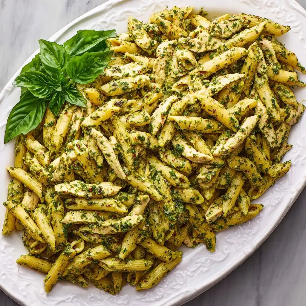 Easy Chicken Pesto Pasta Salad Recipe - Recipe Image