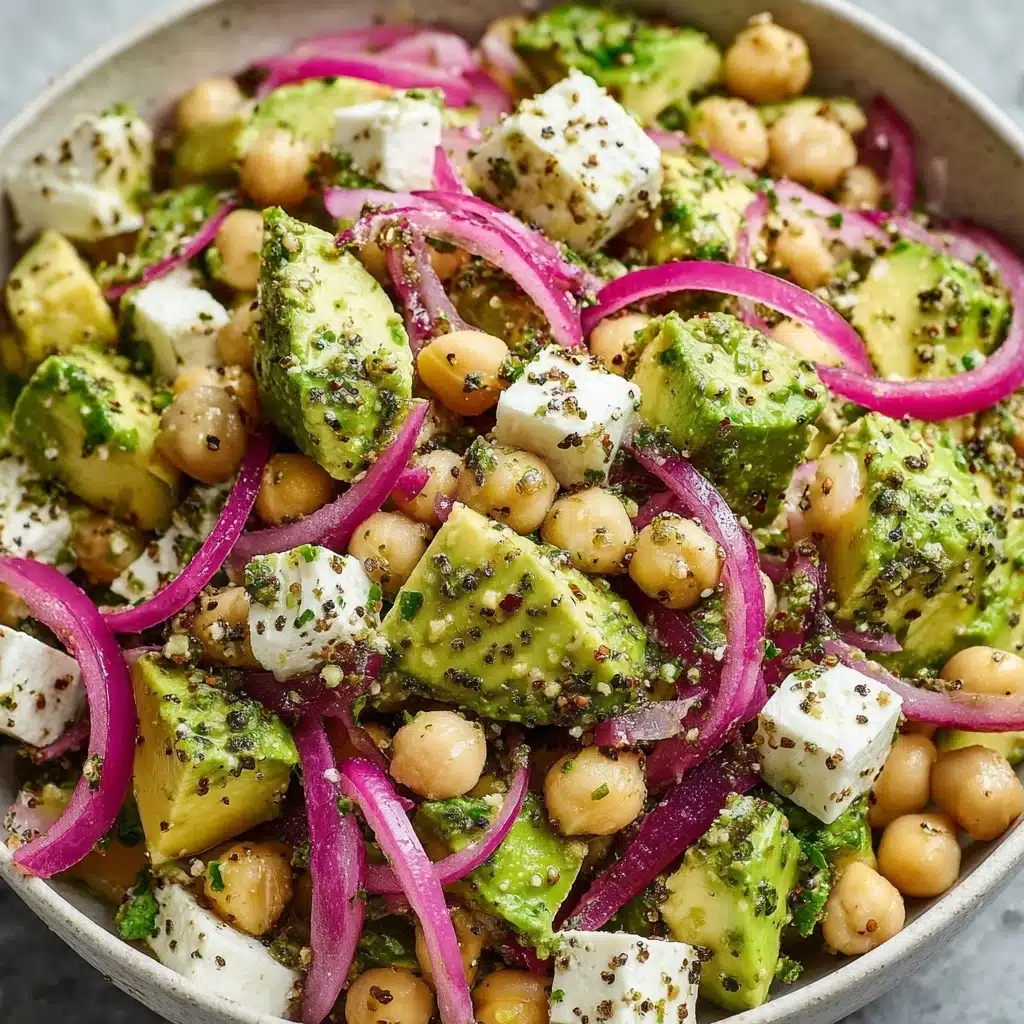 Chickpea Feta Avocado Salad Recipe - Recipe Image