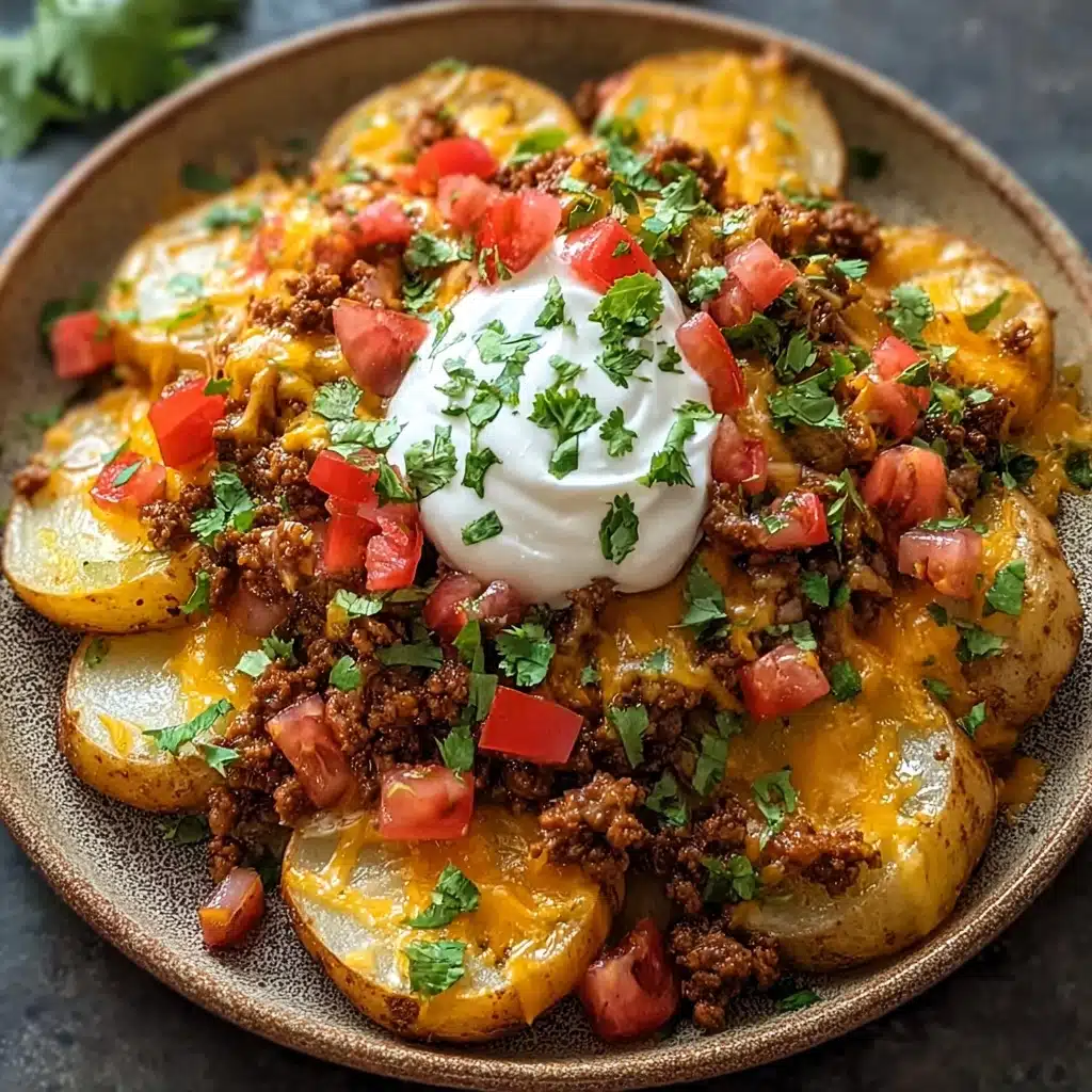 Cheesy Taco Potatoes Recipe - Recipe Image
