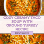 High Protein Creamy Taco Soupv Recipe