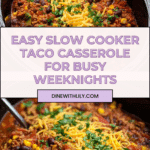 Slow Cooker Taco Casserole Recipe