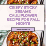 Sticky Sesame Cauliflower Recipe