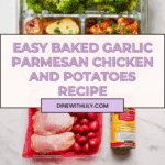 Baked Garlic Parmesan Chicken and Potatoes Recipe