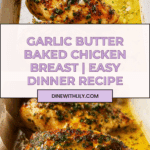 Place the seasoned chicken breasts in a baking dish Recipe