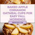 Tasty Baked Apple Cinnamon Oatmeal Cups Recipe