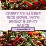 Crispy Chilli Beef Rice Recipe