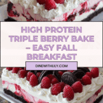 High Protein Triple Berry Bake – Healthy Breakfast Recipe