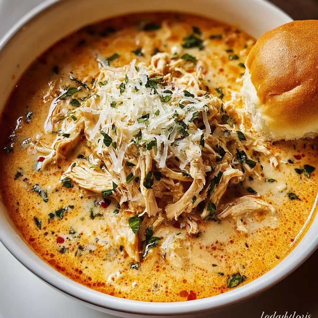 Crock Pot Creamy Chicken Parmesan Soup Recipe