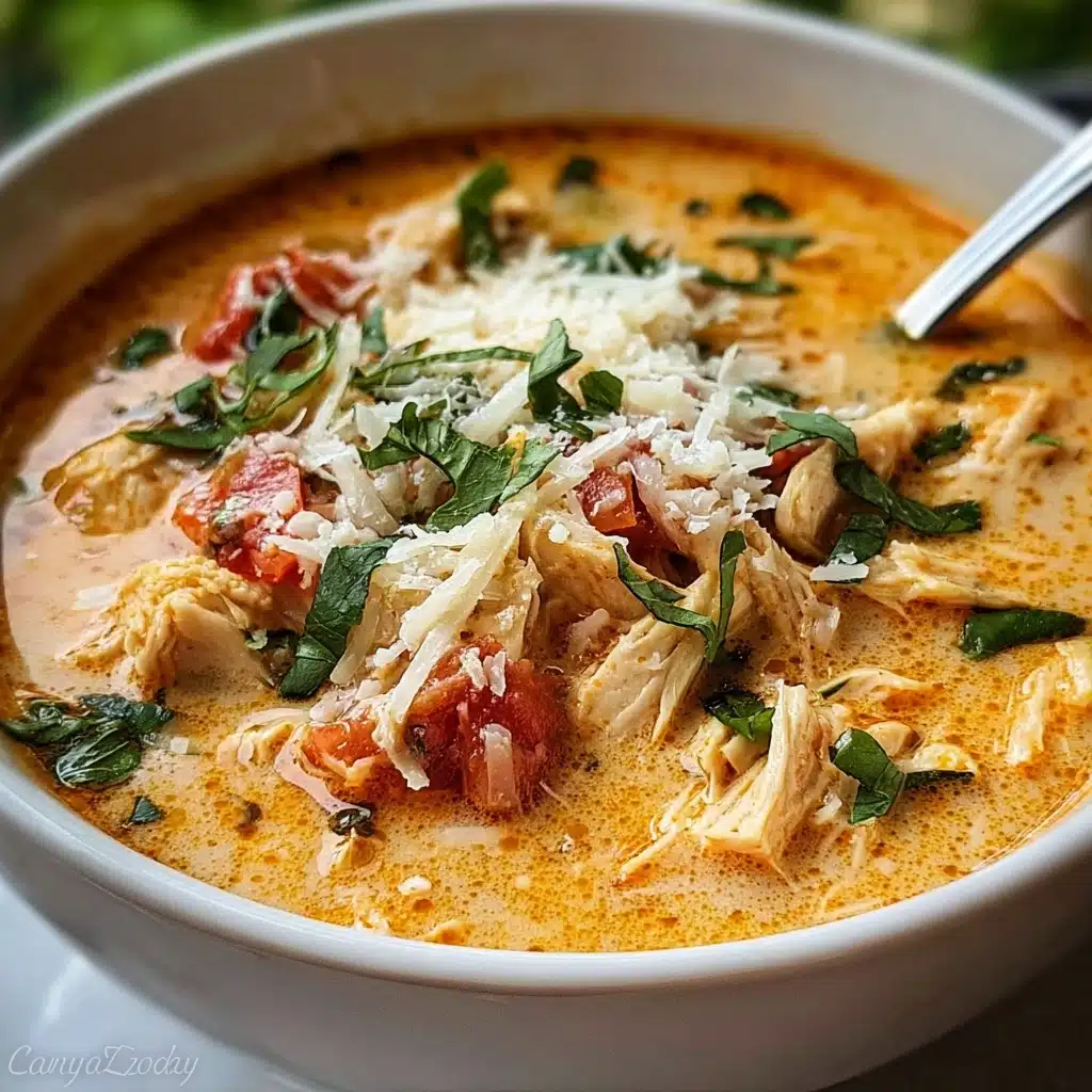 Crock Pot Creamy Chicken Parmesan Soup Recipe - Recipe Image