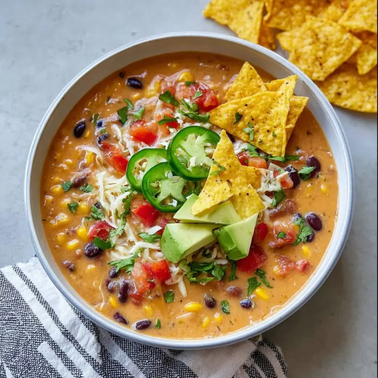 Crockpot Vegetarian Tortilla Soup Recipe
