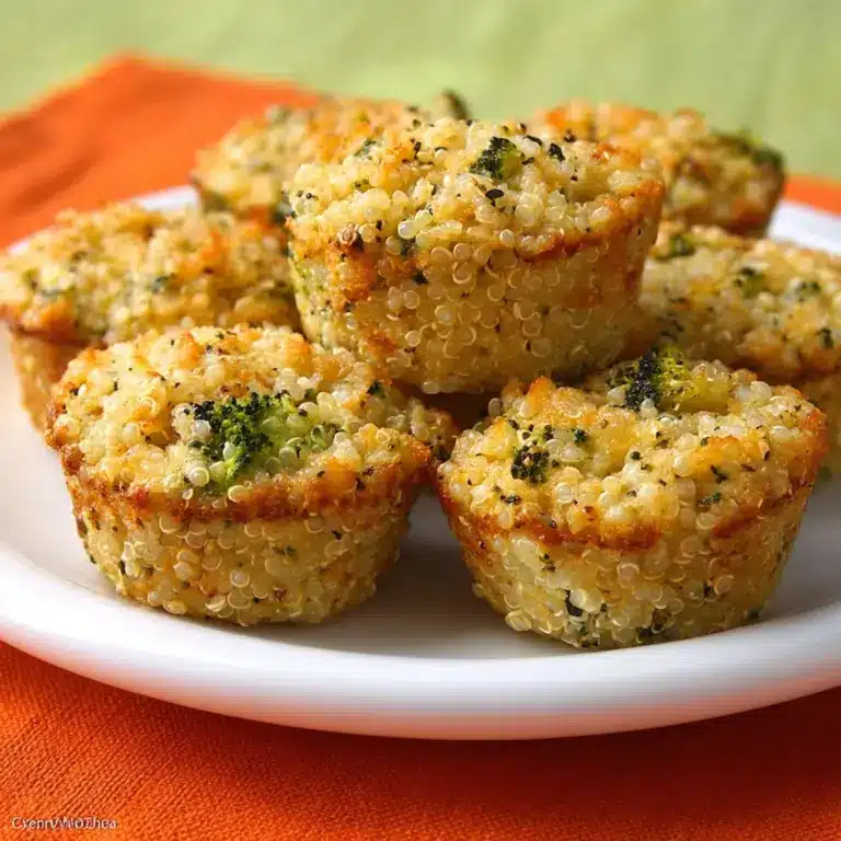 Cheesy Broccoli Quinoa Bites Recipe