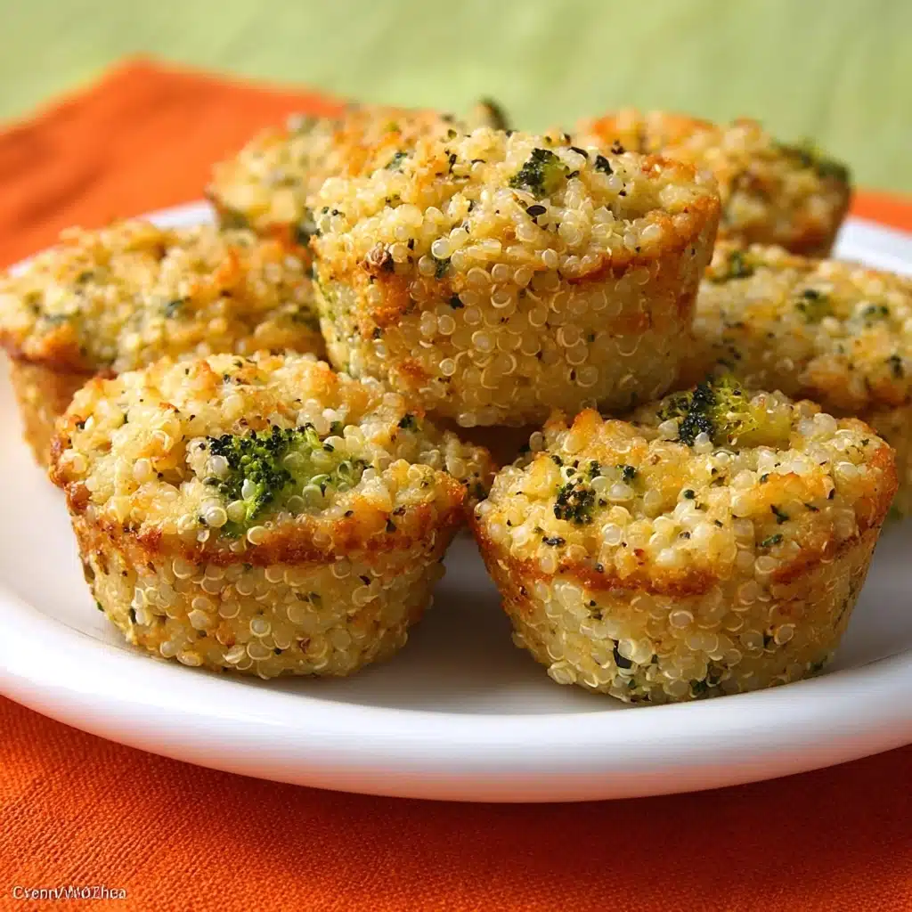 Cheesy Broccoli Quinoa Bites Recipe