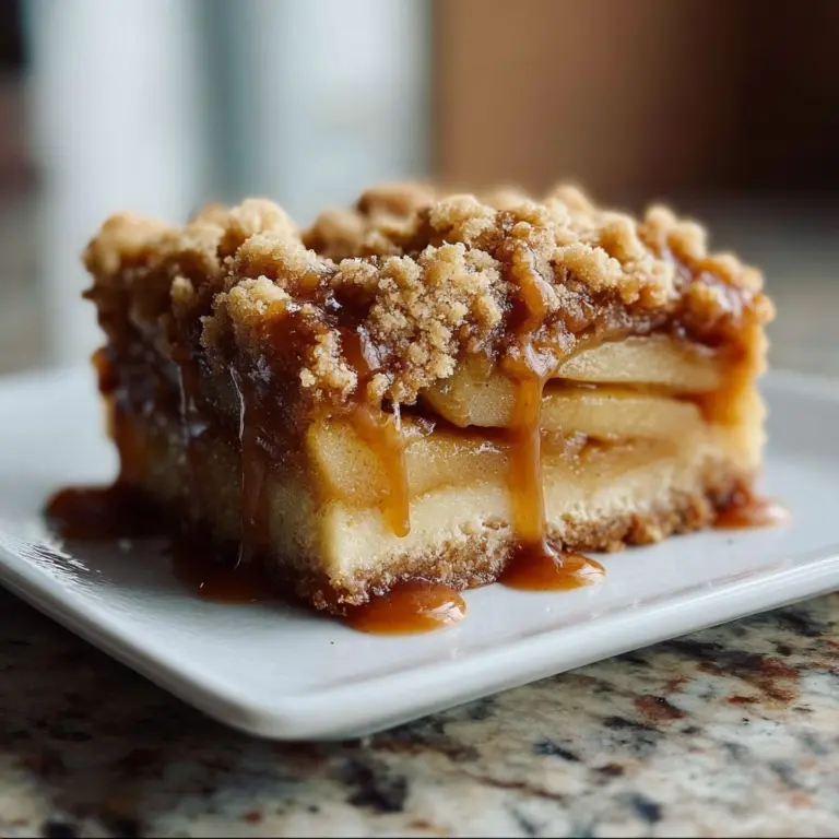 Salted Caramel Apple Crumble Bars Fall Treat Recipe