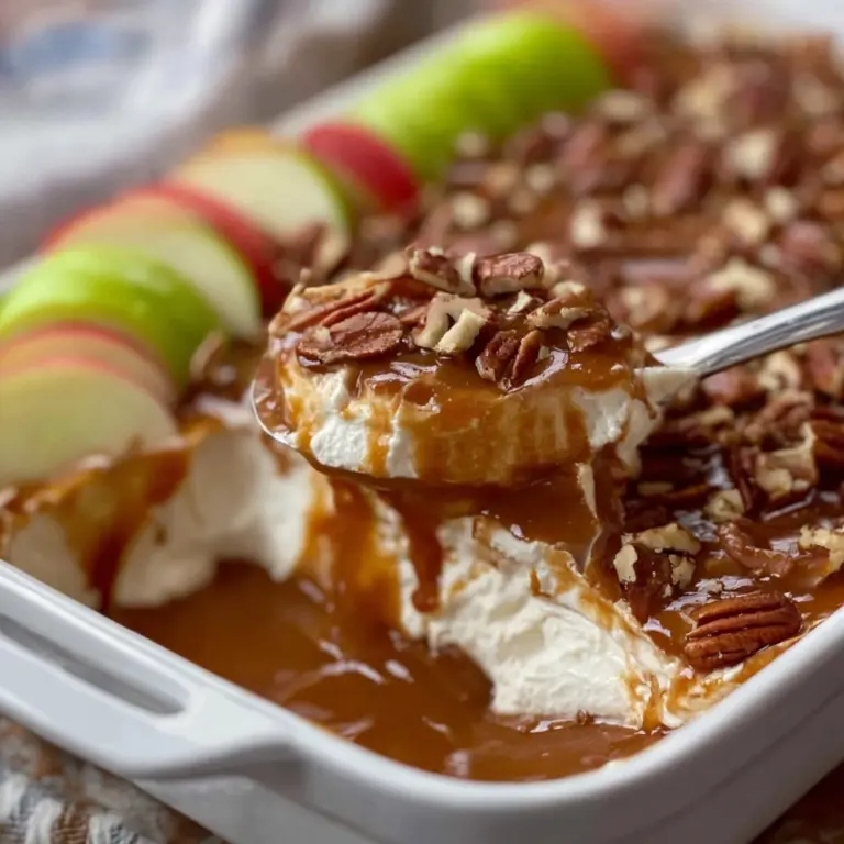 Easy caramel apple cheesecake dip recipe