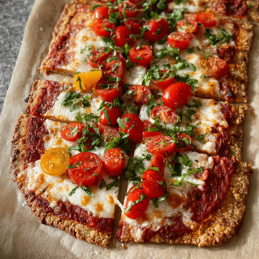 High Protein Plant-Based Quinoa & Chickpea Pizza Recipe - Recipe Image