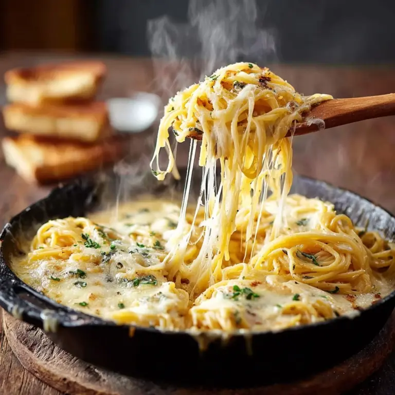 n Spaghetti with Garlic Mozzarella Sauce Recipe