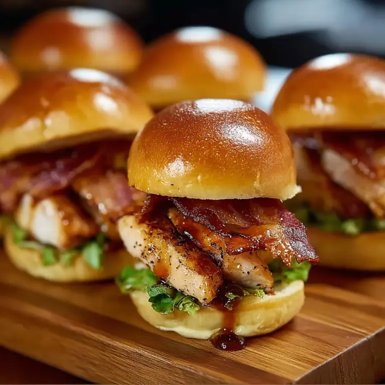 Maple Chicken & beef bacon Sliders Recipe