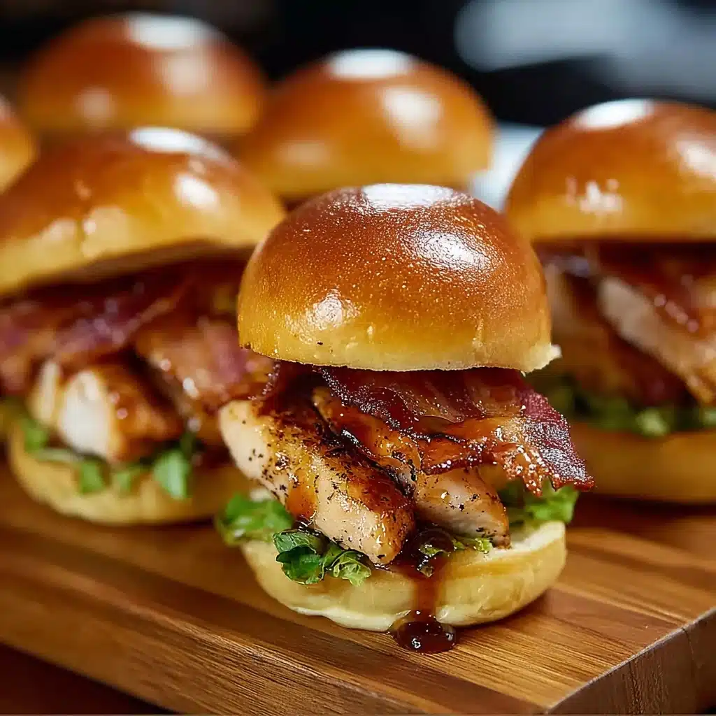 Maple Chicken & beef bacon Sliders Recipe
