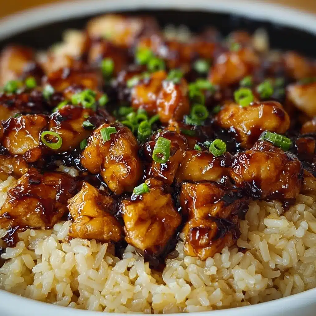 Honey BBQ Chicken Rice Recipe - Recipe Image