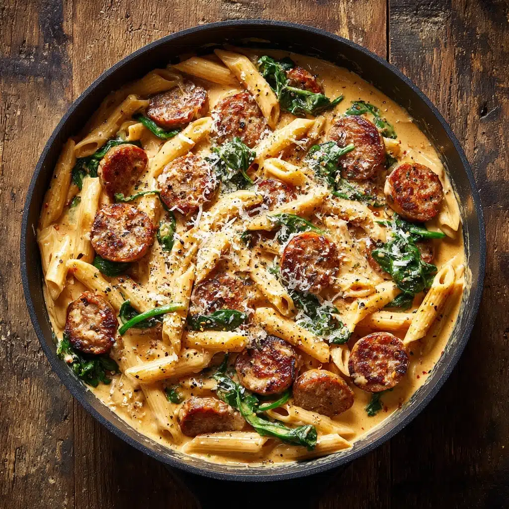One Pot Creamy Cajun Sausage Pasta Recipe