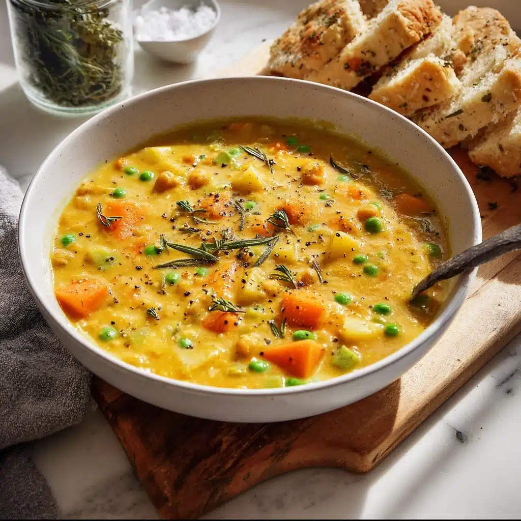 One-Pot Creamy Vegetable Soup Recipe - Recipe Image