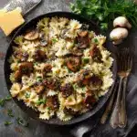 Farfalle with Mushrooms and Cream Recipe